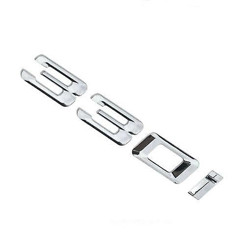 BMW 3 Series 330i Rear Chrome Silver Letter Number Badge Emblem for Boot Lid Trunk