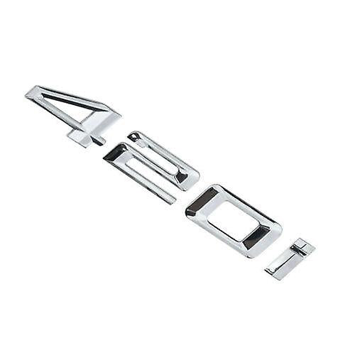 BMW 4 Series 420i Rear Chrome Silver Letter Number Badge Emblem for Boot Lid Trunk