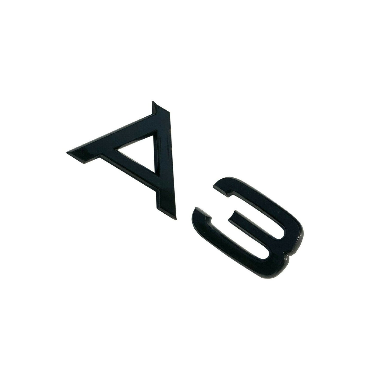 Audi A3 Rear Gloss Black Lettering for Boot Lid Trunk Badge Emblem