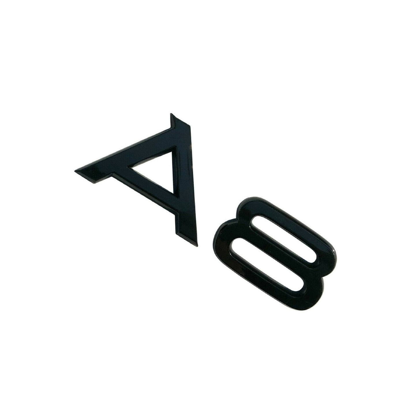 Audi A8 Rear Gloss Black Lettering for Boot Lid Trunk Badge Emblem