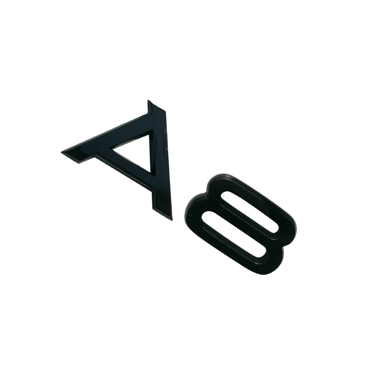 Audi A8 Rear Matte Black Lettering for Boot Lid Trunk Badge Emblem Matt