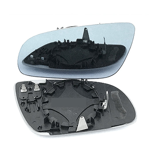 for Audi A8 2003 to 2007 Wing Mirror Glass Heated With Base LEFT HAND UK Passenger Side Door