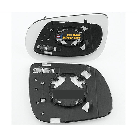 for Q7 2009 to 2014 Wing Mirror Glass With Heated Base LEFT HAND UK Passenger Side Door