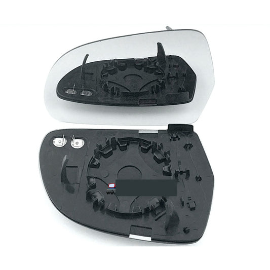 for Audi A4 2008 to 2009 Wing Mirror Glass Heated With Base LEFT HAND UK Passenger Side Door