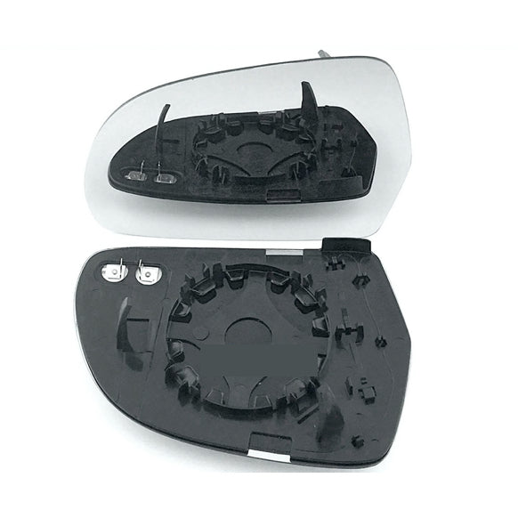 for Audi A6 2008 to 2010 Wing Mirror Glass Heated With Base LEFT HAND UK Passenger Side Door