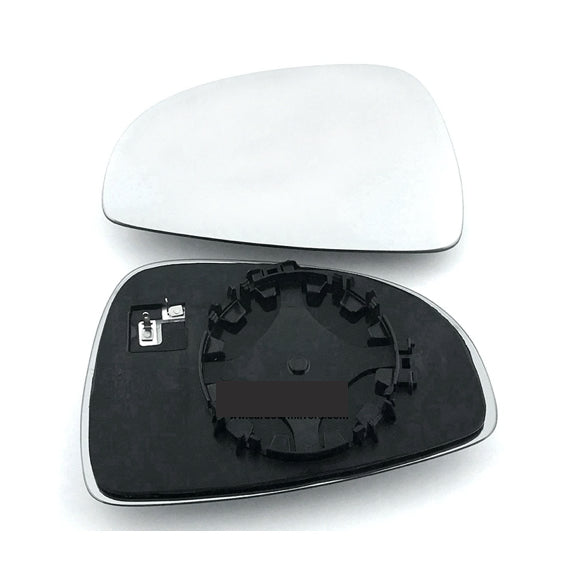 for TTRS 2009 to 2014 Wing Mirror Glass With Base Heated Base Convex Mirror LEFT HAND Door