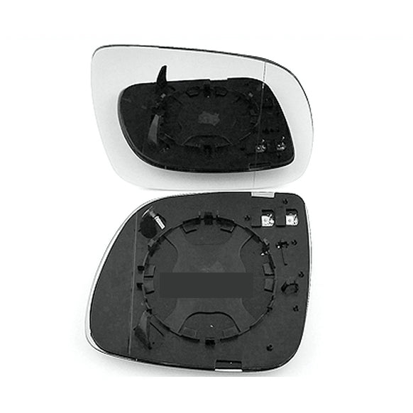 for Q7 2006 to 2008 Wing Mirror Glass With Heated Base RIGHT HAND UK Driver Side Door