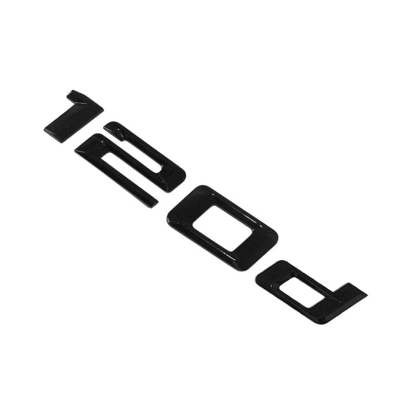 BMW 120d Badge Emblem Letter 1 Series Rear Boot Lid Trunk Gloss Black