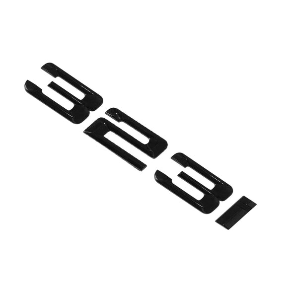 BMW 323i Badge Emblem Letter 3 Series Rear Boot Lid Trunk Gloss Black
