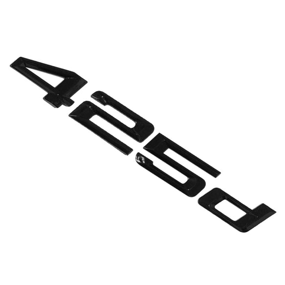BMW 425d Badge Emblem Letter 4 Series Rear Boot Lid Trunk Gloss Black