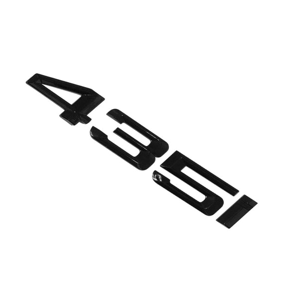 BMW 435i Badge Emblem Letter 4 Series Rear Boot Lid Trunk Gloss Black