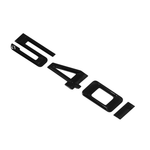 BMW 5 Series 540i Rear Gloss Black Letter Number Badge Emblem for Boot Lid Trunk