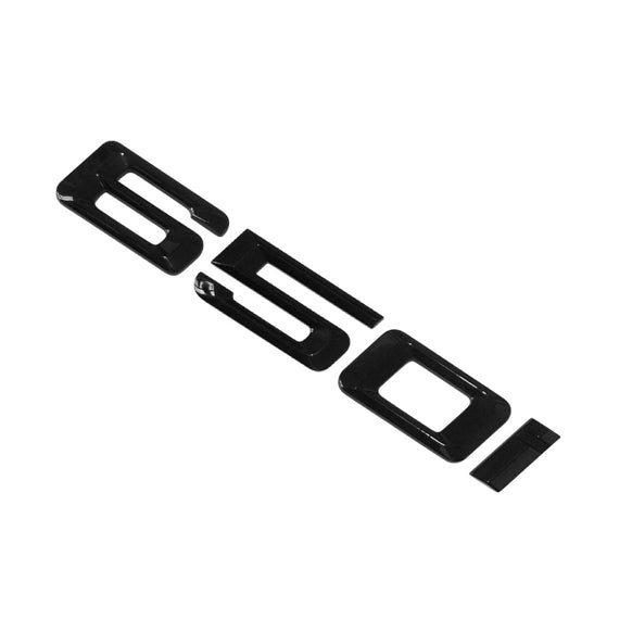 BMW 650i Badge Emblem Letter 6 Series Rear Boot Lid Trunk Gloss Black
