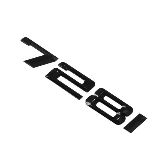 BMW 7 Series 728i Rear Gloss Black Letter Number Badge Emblem for Boot Lid Trunk