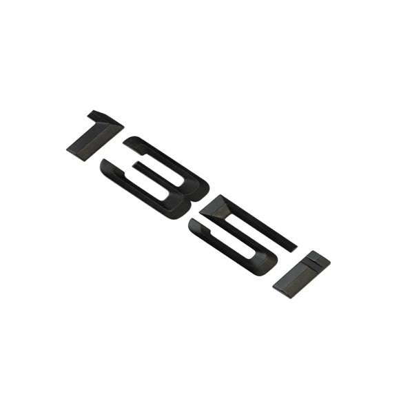 BMW 1 Series 135i Rear Matt Black Letter Number Badge Emblem for Boot Lid Trunk