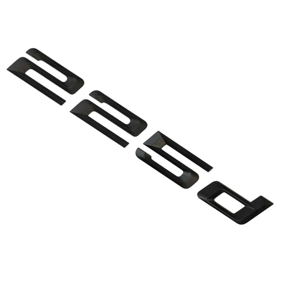 BMW 2 Series 225d Rear Matt Black Letter Number Badge Emblem for Boot Lid Trunk