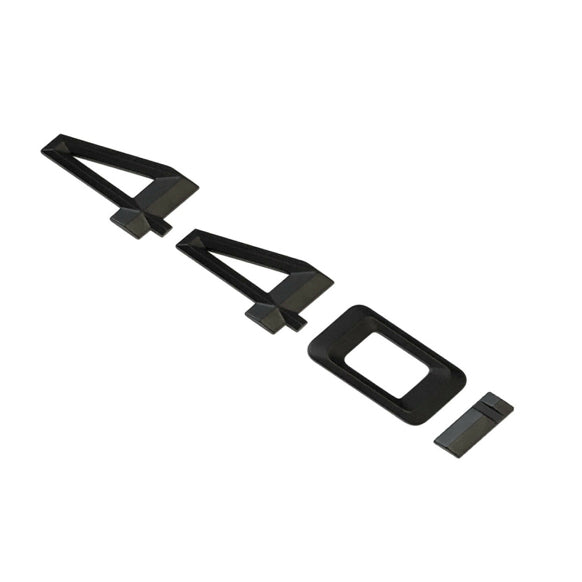 BMW 440i Badge Emblem Letter 4 Series Rear Boot Lid Trunk Matt Black