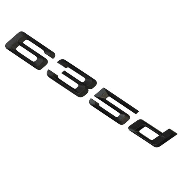 BMW 635d Badge Emblem Letter 6 Series Rear Boot Lid Trunk Matt Black