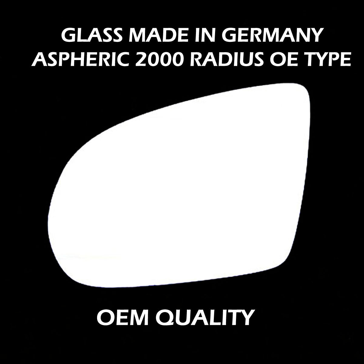 for Audi A8 2011 to 2017 Wing Mirror Glass LEFT HAND UK Passenger Side Door