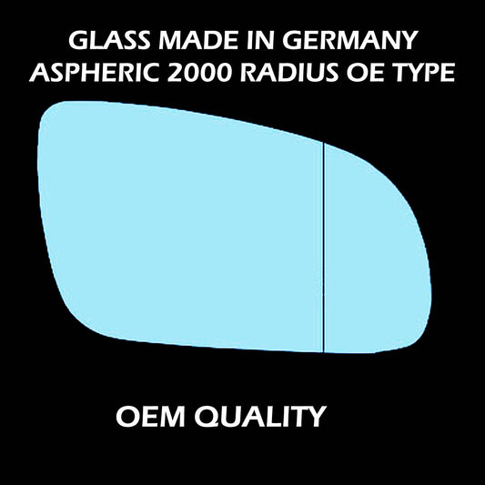 for Audi A8 2003 to 2007 Wing Mirror Glass RIGHT HAND UK Driver Side Door
