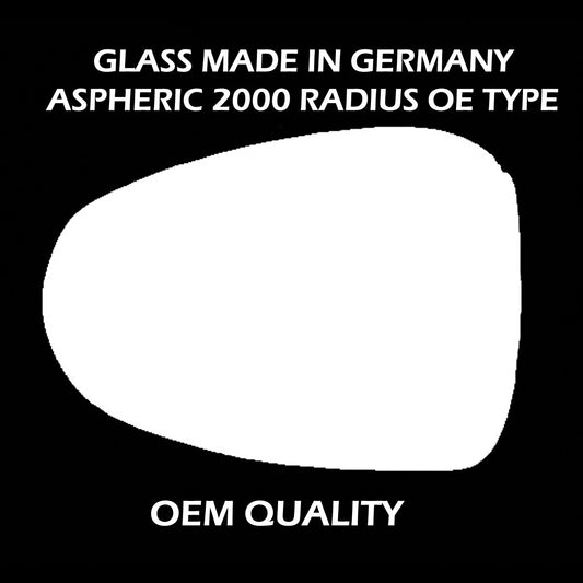 for Vauxhall - Ampera 2012 to 2020 Wing Mirror Glass LEFT HAND UK Passenger Side 693 Door