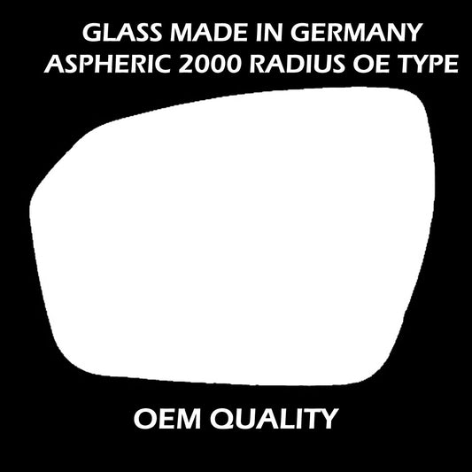 for Land Rover - Range Rover Evoque 2011 to 2014 Wing Mirror Glass LEFT HAND UK Passenger Side 299 Door