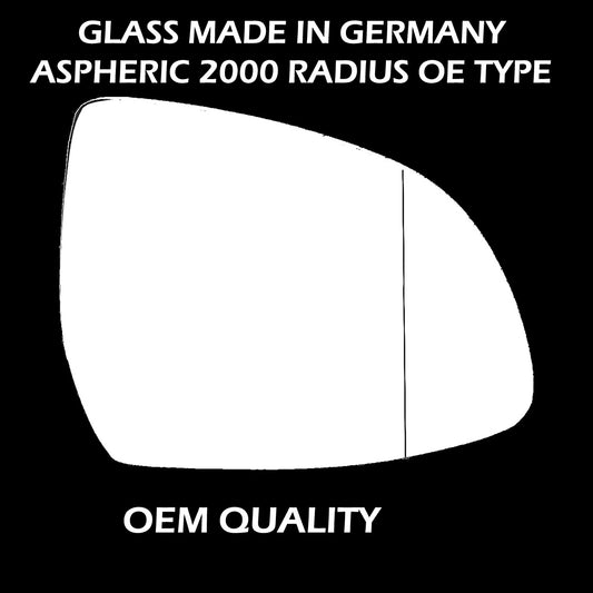 for BMW - X6 2015 to 2020 Wing Mirror Glass RIGHT HAND UK Driver Side 203 Door