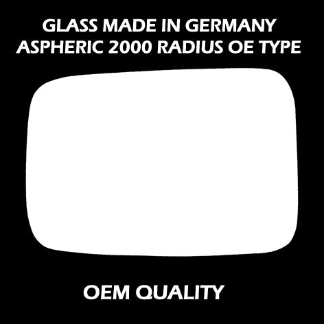 for Daihatsu - HiJet 1986 to 2004 Wing Mirror Glass LEFT HAND UK Passenger Side 150 Door