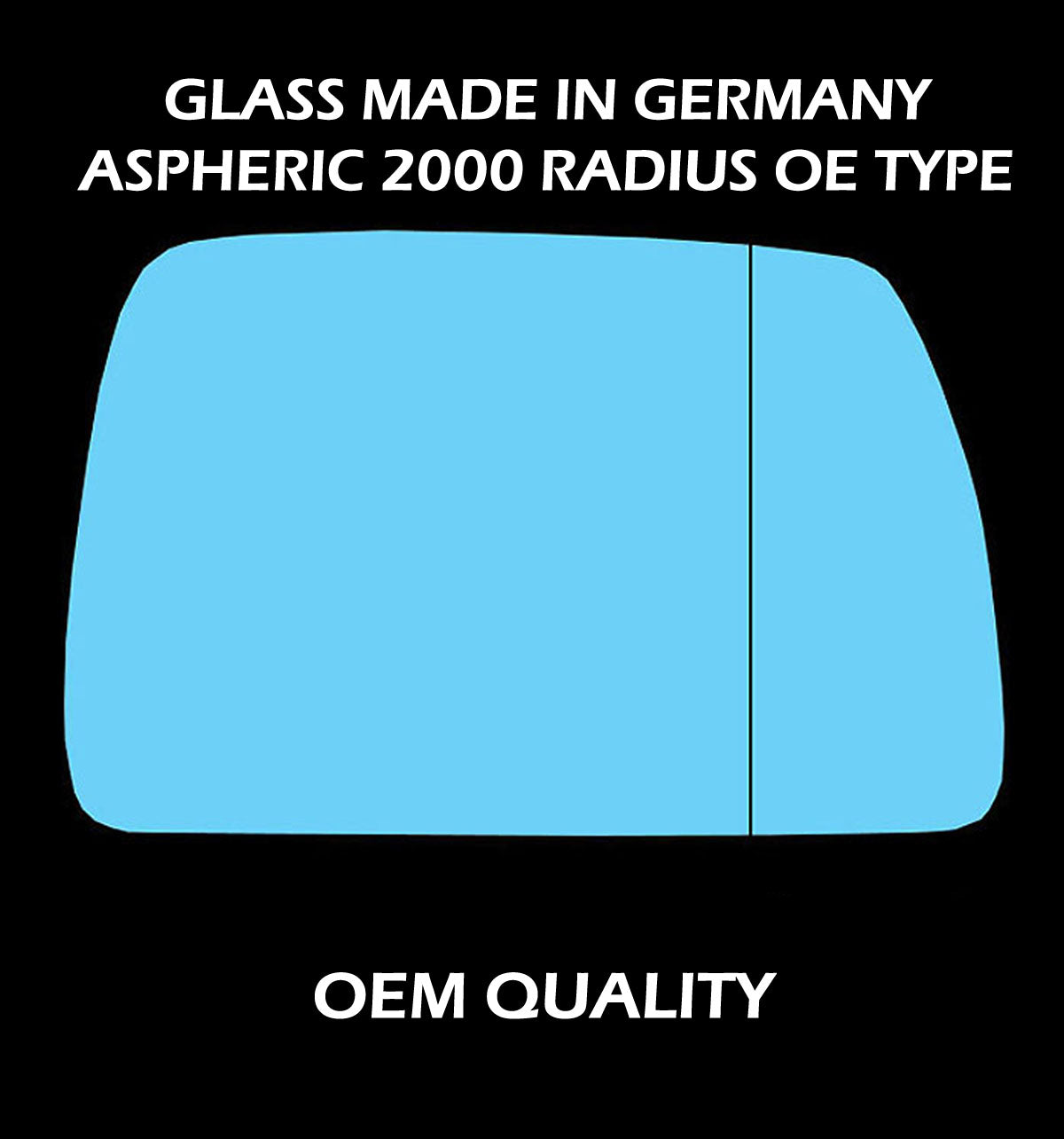 for BMW - X3 2004 to 2010 Wing Mirror Glass RIGHT HAND UK Driver Side 165 Door