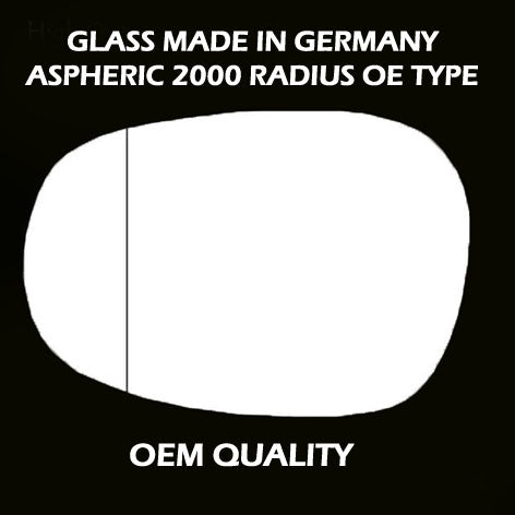 for BMW - 1 Series 2010 to 2012 Wing Mirror Glass LEFT HAND UK Passenger Side 53 Door
