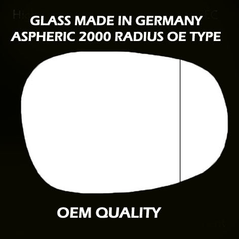 for BMW - 1 Series 2010 to 2012 Wing Mirror Glass RIGHT HAND UK Driver Side 54 Door