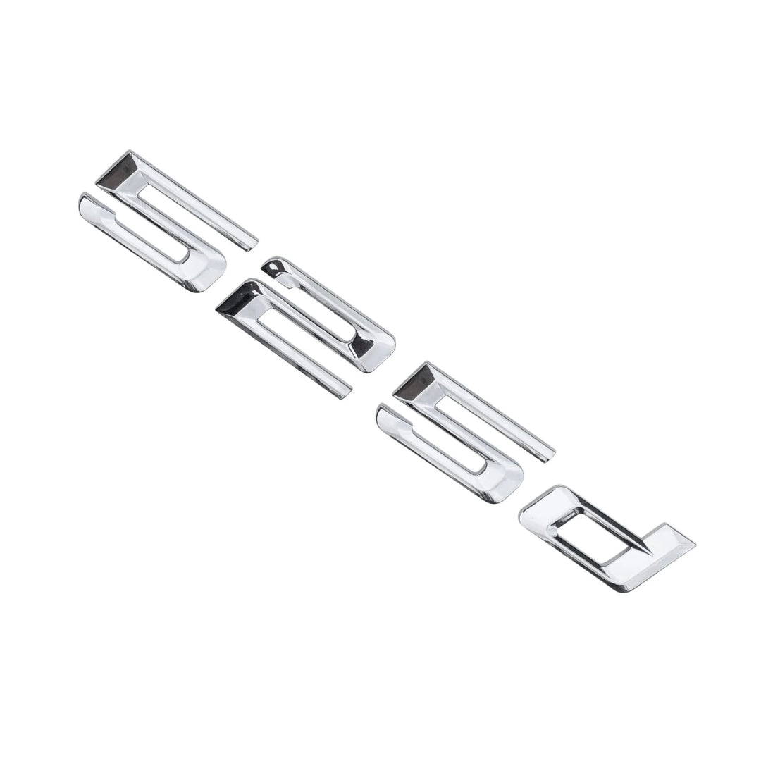 BMW 5 Series 525d Rear Chrome Silver Letter Number Badge Emblem for Boot Lid Trunk