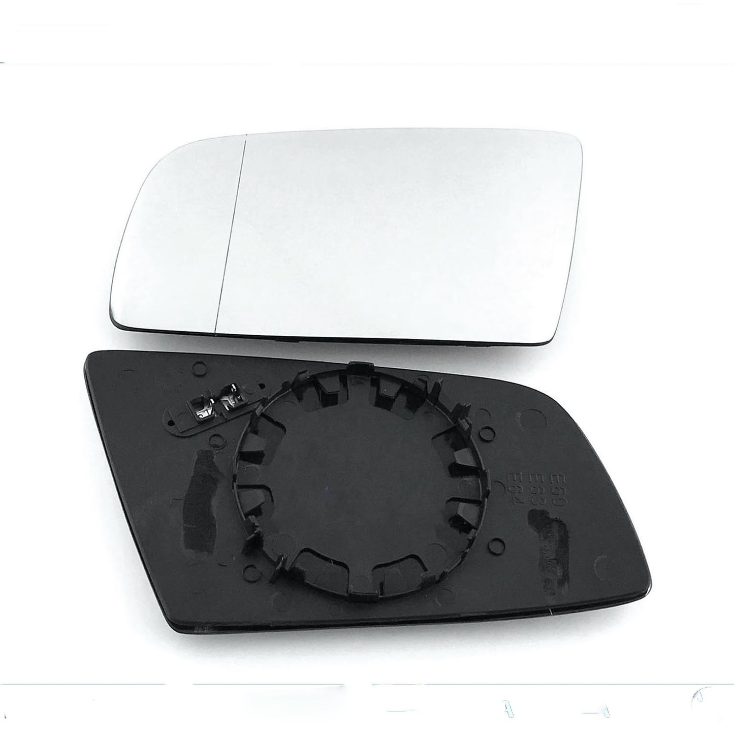 for BMW - 5 Series 2003 to 2009 Wing Mirror Glass With Base LEFT HAND UK Passenger Side 103 Door