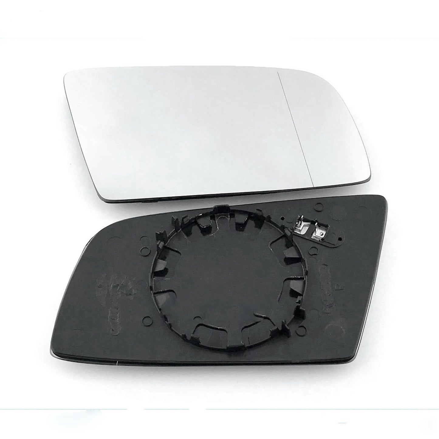 for BMW - 5 Series 2003 to 2009 Wing Mirror Glass With Base RIGHT HAND UK Driver Side 104 Door