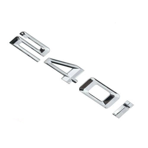 BMW 2 Series 240i Rear Chrome Silver Letter Number Badge Emblem for Boot Lid Trunk