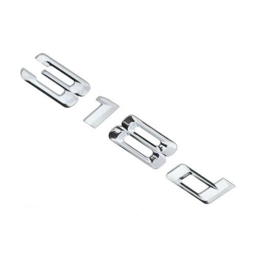 BMW 3 Series 318d Rear Chrome Silver Letter Number Badge Emblem for Boot Lid Trunk
