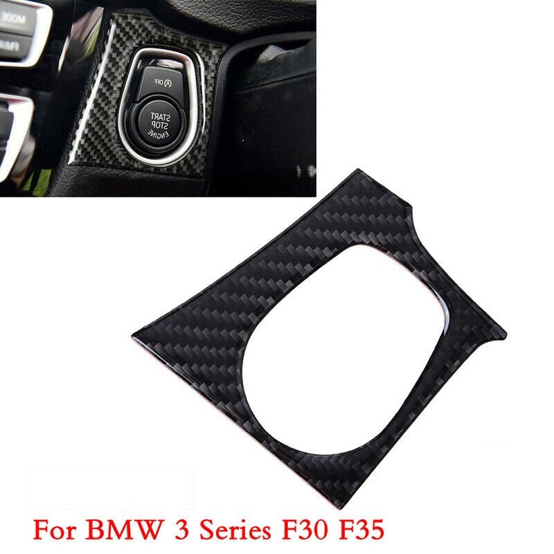 BMW 3 Series Carbon Fiber Engine Start Button Interior Trim F30 F34 Ak