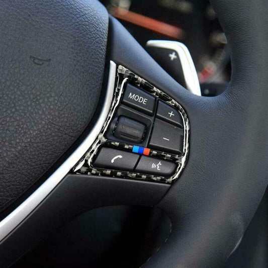 BMW 3 4 Series Carbon Interior Steering Wheel Cover Trim Fits F30 F31 F32