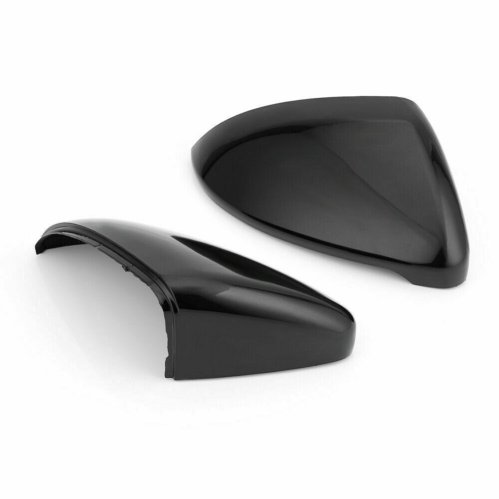 Gloss Black Wing Mirror Cover Caps Casing For VW Golf Mk7 Mk7.5 R GTI 2013-2018