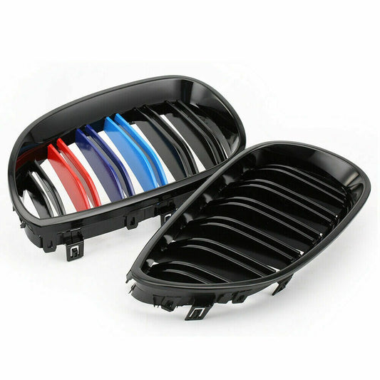 BMW M Color Front Sport Wide Kidney Grill For 03-10 BMW E60 E61 M5 5 Series