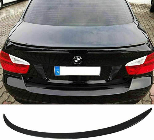 BMW 3 Series E90 M Sports Rear Trunk Boot Lip Spoiler Gloss Black 05-11