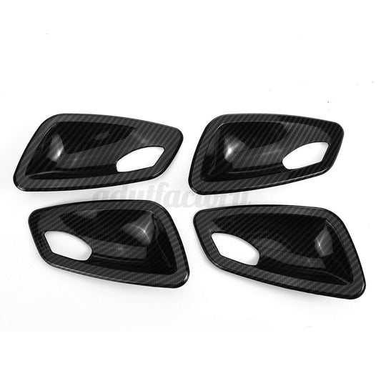 BMW 3 Series Carbon Texture Look Interior Door Handle Bowl Trim Cover E90 05-12