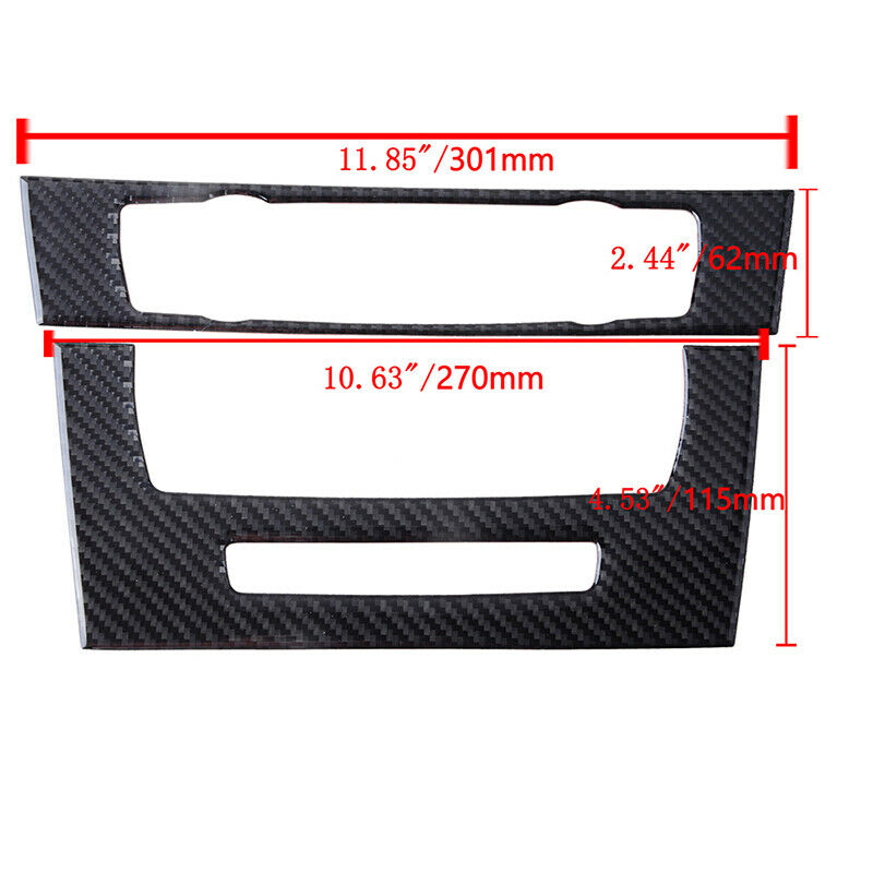 Carbon Fiber Console CD&AC Panel Cover For BMW 3 Series E90 E92 E93 2005-2012 UK