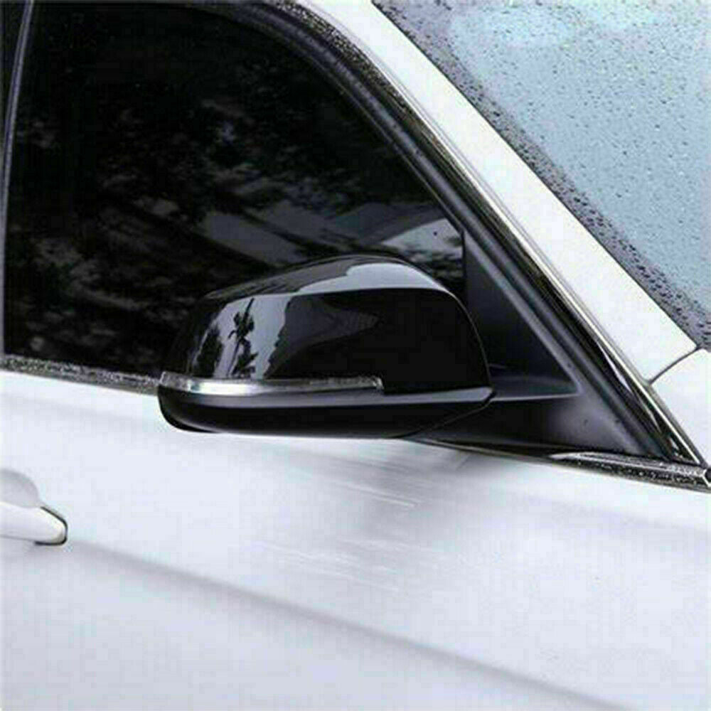 Gloss Black Wing Mirror Cover Caps Casing For VW Golf Mk7 Mk7.5 R GTI 2014-2018