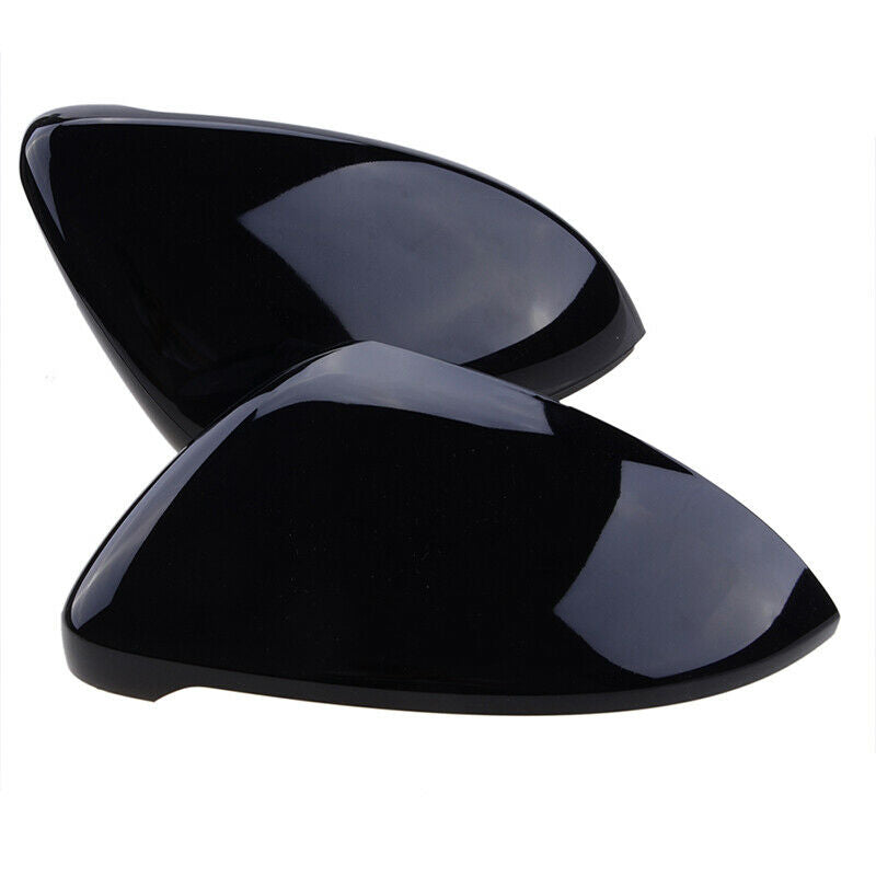 Gloss Black Wing Mirror Cover Caps Casing For VW Golf Mk7 Mk7.5 R GTI 2014-2018