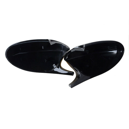 Gloss Black Rearview Wing Mirror Cover Caps For BMW E90 E91 05-07 E92 E93 06-09