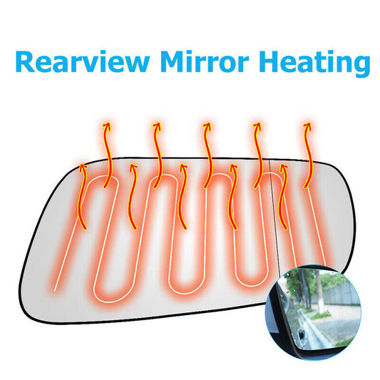 Pair White Side For VW Golf Mk4 1997-2003 HEATED Wing Door Mirror Glass