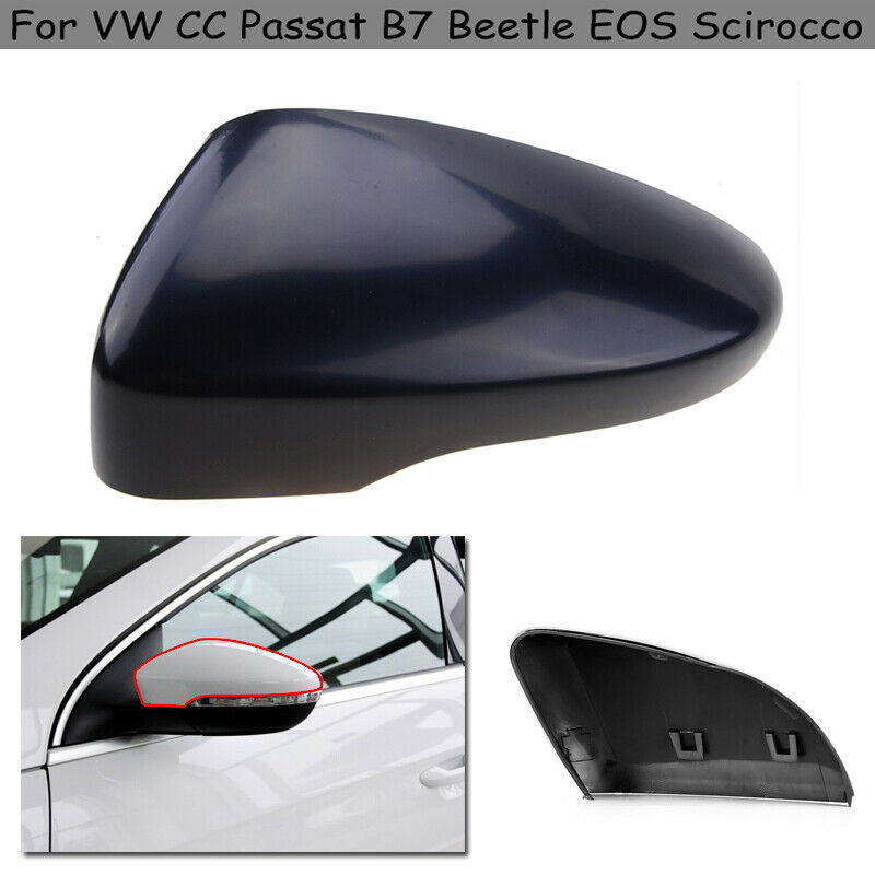 Passenger Door Wing Mirror Cover Cap For VW Golf MK6 Beetle CC Passat B7 Jetta
