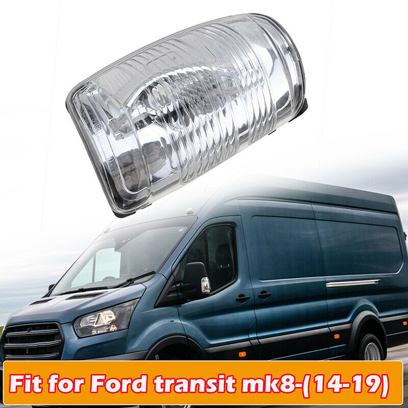 Clear Side Mirror Turn Signal Light Lens For 15-21 Ford Transit Cargo Left Side
