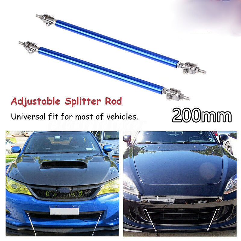 20cm Front Rear Bumper Lip Splitter Strut Brace Tie Rod Support Bar Adjustable